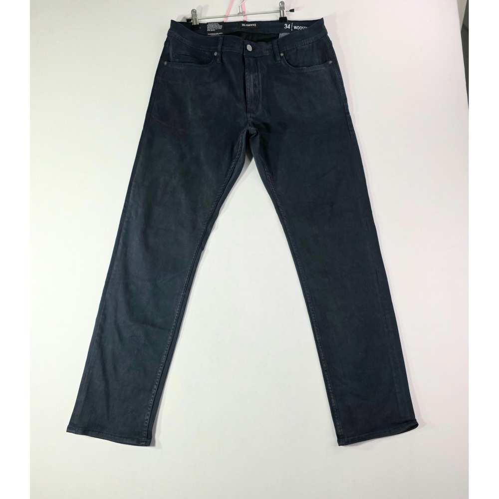 NWT Blank NYC Wooster Mens Slim Fit Brushed Twill Pants Navy 35x32